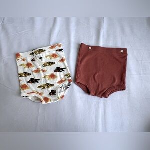 Kate Quinn Bloomers x2 modal goldfish rust brown NEW 18-24 mo modal diaper cover